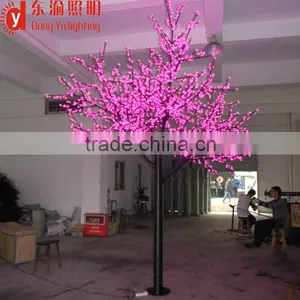 White Osaka Cherry Blossom 480 LEDs Christmas Light Tree 250mm With Steel Pipe + White PU Plastic Trunk thumbnail-3