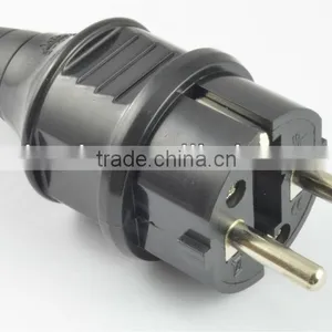 Hot Selling Europe 2 Round Pin 220V Plug Adapter, Electrical Plug Waterproof 16A thumbnail-1