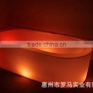 New Fashion Light Eco-friend Waterproof Plastic Bathtub Color Changing Led Tubs/2016 Hot Sale Comfortable and Colorful Led Tub thumbnail-3