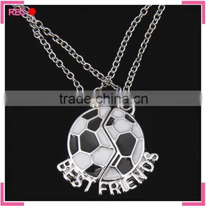 Best Friends Forever Necklaces, Football Pendant Latest Model Fashion Necklace thumbnail-5