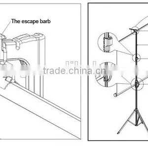 Hot Sale and Best Price 50"-200" Matte White Portable Tripod Projector Screen/outdoor Projector Screen thumbnail-5