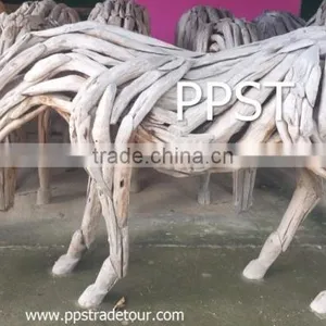 Tree Root Wood Horse thumbnail-3