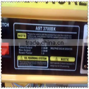 High Quality Portable 2.0kw Gasoline Generator Set Astra 3700 thumbnail-4