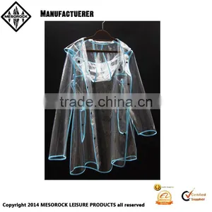 100% EVA Fashion Women Rain Coat Rain Jacket Rain Poncho thumbnail-1