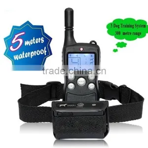 Wholesale 300M High Quality Remote Dog Training Dog Collar With LCD Display for 3 Dogs thumbnail-3