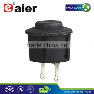 PS14-1R OFF-(Momentary ON) 12mm Black Push Button Switch thumbnail-1