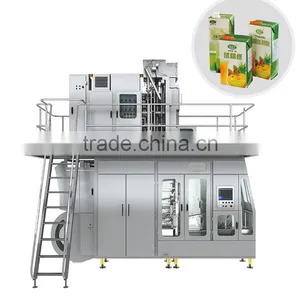 6000 CPH Automatic Juice Aseptic Carton Filling Machine Beverage Aseptic Packing Machine thumbnail-1