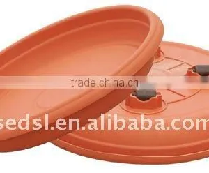 Plastic PP Saucer With Wheel for Flower Pot thumbnail-1
