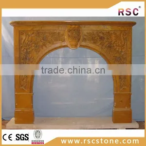 Indoor Used Classic Marble Fireplace Mantel thumbnail-1