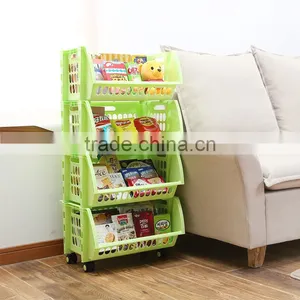 Household Storage 4 Tier Basket for Closet Office Garage Kitchen and Bathroom thumbnail-2