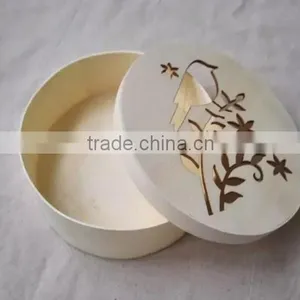 China Supplier Birch Material Mini Round Wooden Box thumbnail-2