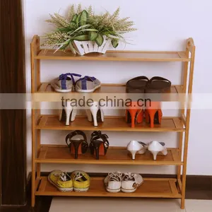 Expandable Wooden Shoe Racks 3 Tire Space Saving Storage Racks Cabinet thumbnail-1