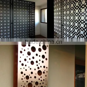Laser Cut Aluminium Decorative Interior Corrugated Metal Wall Cladding Panels thumbnail-2