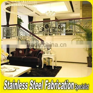 Modern Decorative Bronze Color Integral Aluminum Stair Railing thumbnail-1