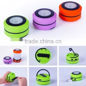 Portable Hand Crank Shaking Generating Power Camping Led Latern, Self-pumping Dynamo Emergency Retractable Camping Light thumbnail-1