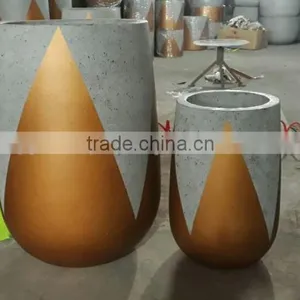 [Ecova Shop] Lightweight Painted Concrete Planters, Cement Pots thumbnail-1