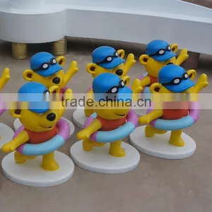 Fiberglass Cartoon Bear Statue thumbnail-5