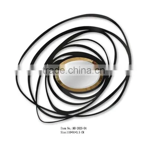 304 Polishing Electroplating Gold Stainless Steel Mirror Frame With Convex Mirror Manufacturer Decorative Wall Mirror Wholesale thumbnail-3