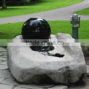 Large Stone Garden Statues Marble Rotating Granite Ball Fountain thumbnail-2