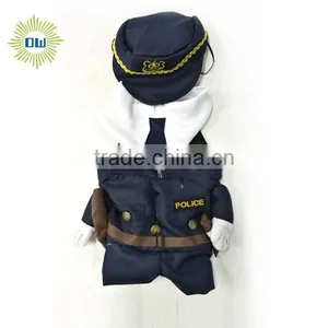 Funny Dog Clothes Pliceman Uniform Design thumbnail-1
