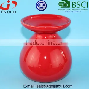 Glazed Red Ceramic Vase Centerpieces for Wedding Table thumbnail-1