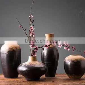 Home Decoration China Antique Ceramic Flower Vase thumbnail-2