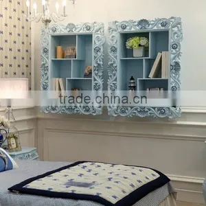 Light Blue Vanish BISNI European Style Wooden Book Wall Closet Design for Kids Bedroom - BF07-70356BC thumbnail-1