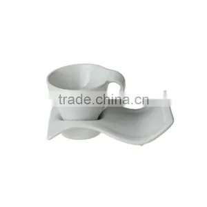 80cc Ceramic Promotion White Coffee Cup Set thumbnail-1