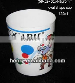 4 oz Plastic Oval Cup thumbnail-1