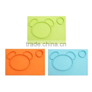 Bear Shape Silicone Placemat for Kids thumbnail-1