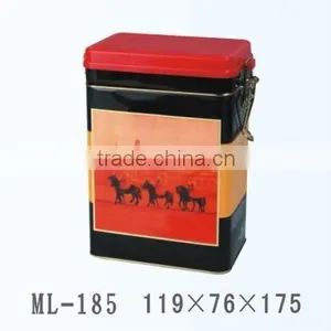 Airtight Coffee Tin Container With Clip Lid thumbnail-1
