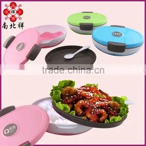 Factory Direct Sale Oval Plastic Bento Lunch Box thumbnail-1