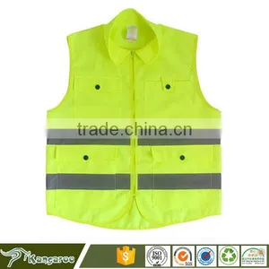 High Visibility Fluorescent Yellow Polyester Tank Top thumbnail-1