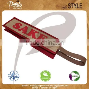 One Bottle Wine Bag With PU Handle thumbnail-4