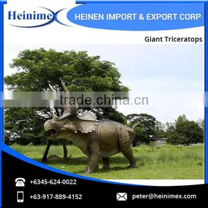 High Quality Best Simulation Jurassic Park Dinosaur Giant Triceratops Model thumbnail-2
