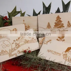 Laser Engraved Wooden Postcards thumbnail-1