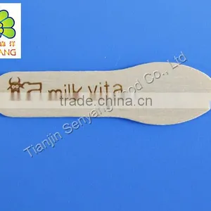 Individually Paper Wrapped Birchwood Ice Cream Sppon thumbnail-5
