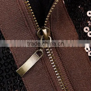 2015 High Quality Round Neck Long Sleeve Knee Length Celebrated Dress With Mesh thumbnail-5