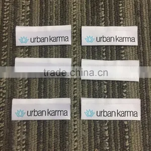 2017 Custom High Density Damask Neck Labels Woven Labels thumbnail-1