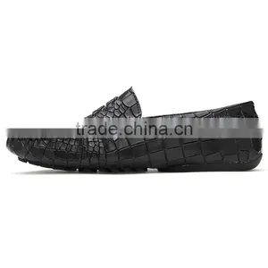 China Brand Crocodile Leather Casual Shoes Sample for Men, High Quality Male Peas Shoes Casual Fashion for Men thumbnail-2