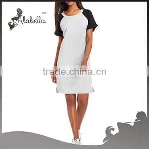 Loose Women 2015 Summer Ladies T-shirt Dress Baseball Wear Sport Dress thumbnail-1