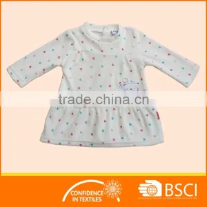 New Style Cartoon Printed Cotton Baby Girl Dress thumbnail-1
