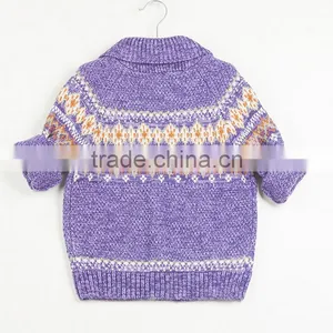 Spring Winter Little Grils Sweater Kids Knitted Sweater With Button Children Knit Pullover Sweaters thumbnail-4