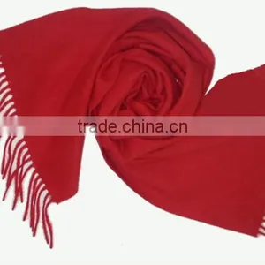 Hot Sale Winter Warmer Red Fringe Fashion Scarf thumbnail-1