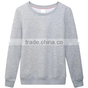 Customized Designs Wholesale Plain Blank Cheaper Crewneck TC65/35 Fleece Hoodies&sweatshirt thumbnail-1