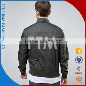 Men's Casual Black Jacket Collar Young Men Coat Slim Long Sleeved Men Sport Coat With Printing thumbnail-4