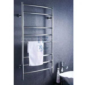 304# Stainless Steel Heated Towel Rail Electric Towel Dryer Towel Warmer thumbnail-1