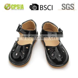 Colorful pu Leather Rubber Sole Child Shoes thumbnail-1
