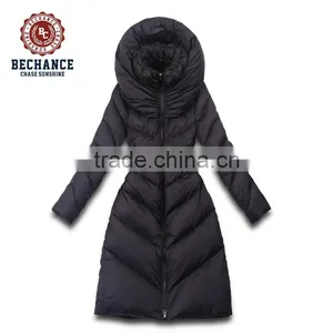 H1019 High Quality Women Slim Jacket Long Coat for Ladies Outdoor Clothing thumbnail-1