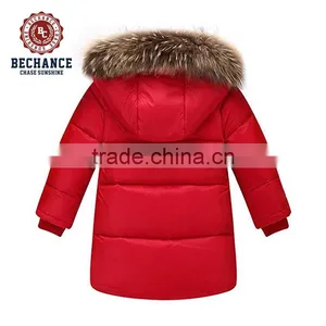 Fashion Kids Winter Jacket Puffy Coat With Faux Fur Hood for Wholesale Clothing thumbnail-2